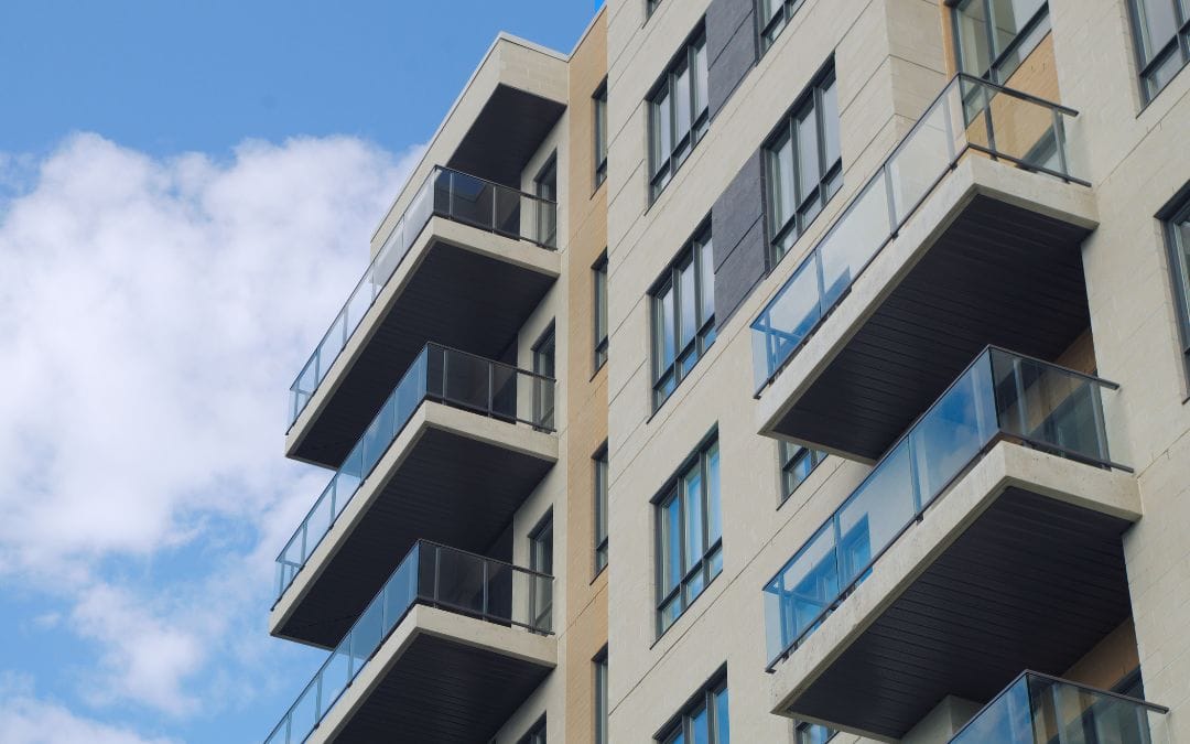 A commercial apartment building that needs regular radon services.