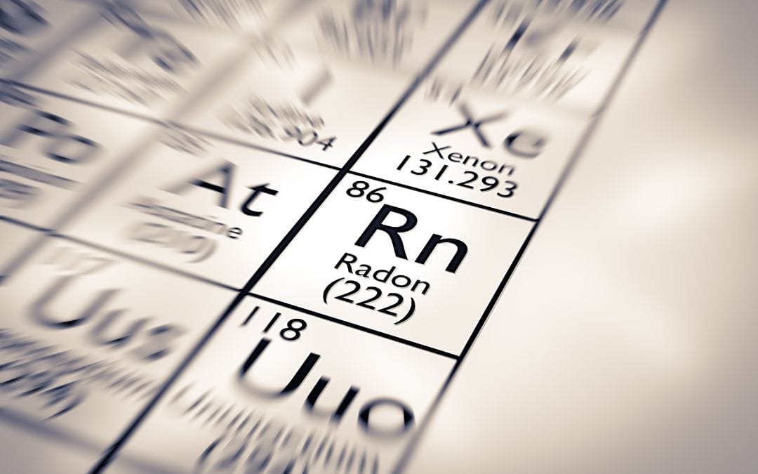 Radon as it appears on the Periodic Table.